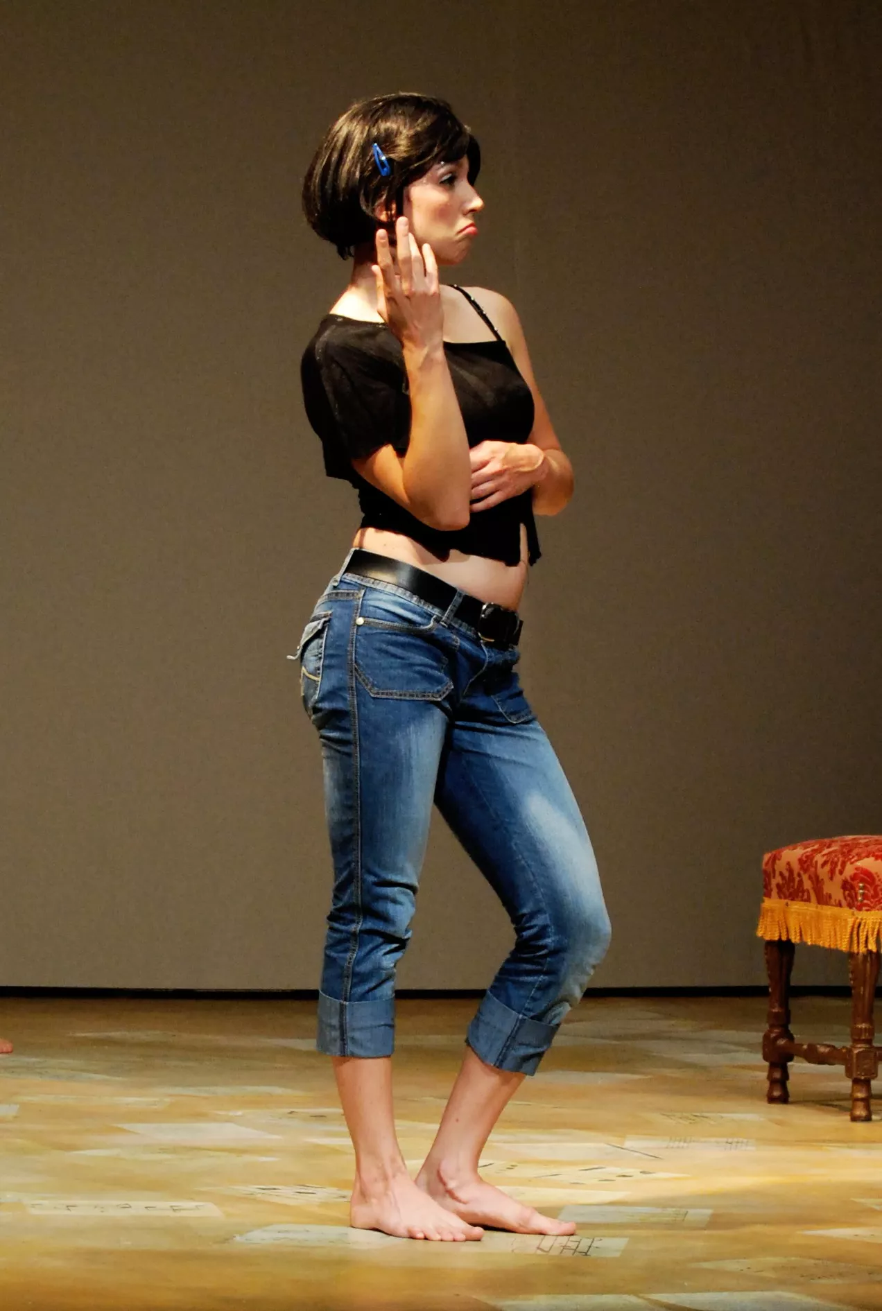 Catherine en performance